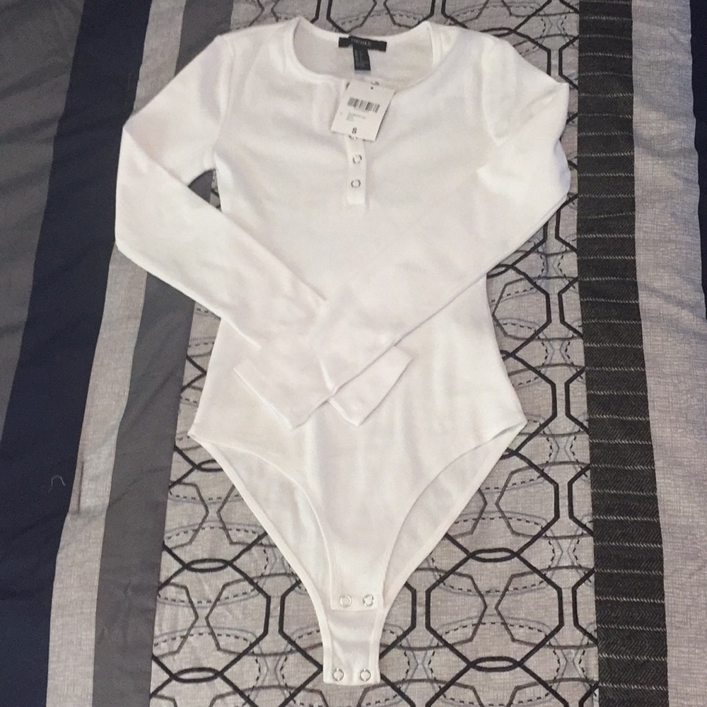 White knit bodysuit